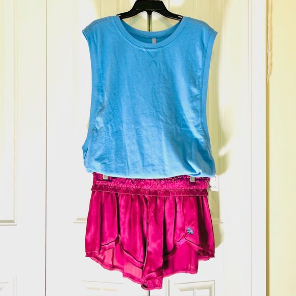 Free People Movement Spin Tank Top in Ocean Blue (L) New with Tag - Picture 11 of 11